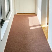 廊下カーペット ロングマット 滑りにくい フリーカット ピタロ 90×400cm ブラウン