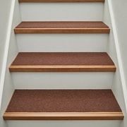 階段マット 15枚入り 滑りにくい フリーカット ピタロ 90×21cm ブラウン