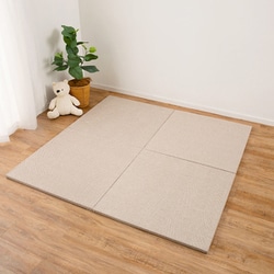 置くだけファブリック置き畳 ボーナ 単品1枚 82×82×2.5cm ブラウン