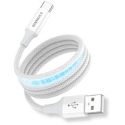 磁力でかんたんにまとまる USB-A to USB-C マグネットケーブル 480Mbps 急速充電 QC対応 1.2m シルバー YDMGCA120SL
