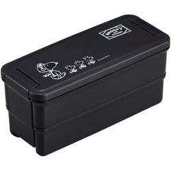 弁当箱 2段 650ml ランチボックス二段 仕切付き スヌーピーブラック PCW-650D