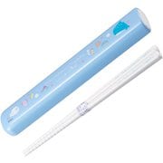 箸箱セット 引フタ箸箱セット 16.5cm つぶらな瞳 ブルー HS-11