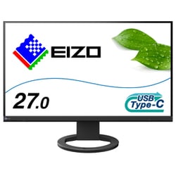 液晶モニター/27型/WQHD（2560×1440）/IPSパネル/アンチグレア/HDMI×1 DP×1 USB-C×1/スピーカー内蔵/ブラック FlexScan EV2720S-BK