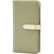 Galaxy S25 用 ケース 手帳型 ベルテッド スマホケース シンプル スタンド機能 エレガンテ Elegante/ピスタチオ BD-GAS25-PI