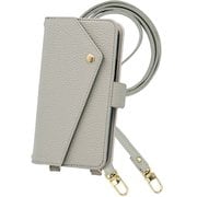 Galaxy S25 Ultra 用 ケース 手帳型 2Way スマホショルダー スマホケース シンプル くすみカラー エレガンテ Elegante/ペールグレー 2Way-GAS25U-PE