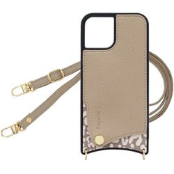 iPhone 16 用 ケース スマホショルダー スマホケース ショルダータイプ くすみカラー エレガンテ Elegante/アニマル×フォーン SH-IP16-ANFA