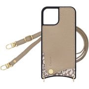 iPhone 16 用 ケース スマホショルダー スマホケース ショルダータイプ くすみカラー エレガンテ Elegante/アニマル×フォーン SH-IP16-ANFA
