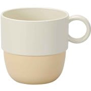 マグカップ 240ml caliner ホワイト×ベージュ