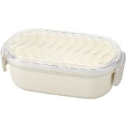 弁当箱 1段 600ml WAVE レクタングル ホワイト