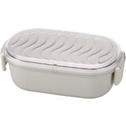 弁当箱 1段 600ml yurari レクタングル グレー