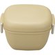 弁当箱 2段 600ml MIYA LUNCH スクウェアランチ くすみカラー ベージュ