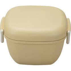 弁当箱 2段 600ml MIYA LUNCH スクウェアランチ くすみカラー ベージュ