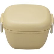 弁当箱 2段 600ml MIYA LUNCH スクウェアランチ くすみカラー ベージュ