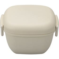 弁当箱 2段 600ml MIYA LUNCH スクウェアランチ くすみカラー ホワイト