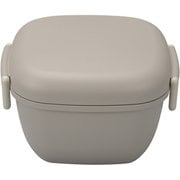 弁当箱 2段 600ml MIYA LUNCH スクウェアランチ くすみカラー グレー