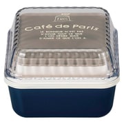 弁当箱 2段 510ml cafe de Paris スクエアEMランチ ネイビー