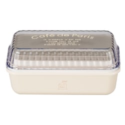 弁当箱 2段 590ml cafe de Paris 長角EMランチ アイボリー