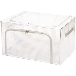 収納ボックス 折りたたみ つみつみボックス M 幅50×奥行40×高さ28cm クリア TSB-M-CL