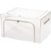 収納ボックス 折りたたみ つみつみボックス M 幅50×奥行40×高さ28cm クリア TSB-M-CL