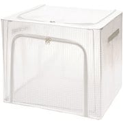 収納ボックス 折りたたみ つみつみボックス L 幅50×奥行40×高さ42cm クリア TSB-L-CL