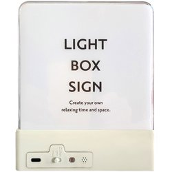 ウォールライト テーブルライト LIGHT BOX SIGN 本体 ホワイト LBS-WH