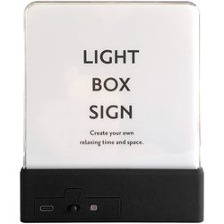 ウォールライト テーブルライト LIGHT BOX SIGN 本体 ブラック LBS-BK