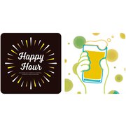 ウォールライト テーブルライト LIGHT BOX SIGN 専用デザインシート 2枚入り HappyHour LBS-DS-03