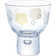 盃 お猪口 冷酒用 130ml 和紋 ガラス 07600-J430