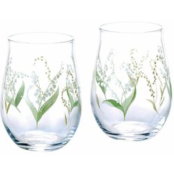 ペアグラス 400ml すずらん ガラス G099-T311