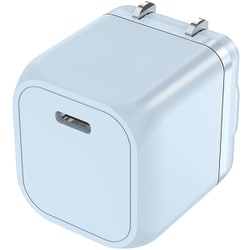 USB急速充電器 USB PD（パワーデリバリー）対応 20W USB-C×1 PD-PPS GaN IC採用 スイングプラグ スターシーブルー FUSBACG201CBL