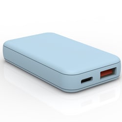 USB急速充電器 USB PD（パワーデリバリー）/QC（クイックチャージ）対応 20W USB-C×1/USB-A×1 PD-PPS GaN IC採用 スイングプラグ スターシーブルー FUSBACG202UCBL