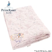 PRHF1432-16 [肌ふとん 綿100％ 二重ガーゼ ピーターラビット（TM） シャビーシック シングルサイズ 約140×190cm 肌掛け布団 洗える ペールライラック]