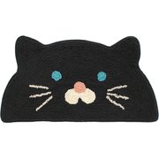 玄関マット 35×70cm 室内 半円形 クロネコ 14218873100