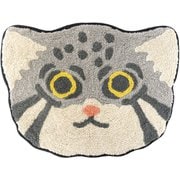 玄関マット 40×50cm 室内 ねこ フェイス マヌルネコ 14222873202