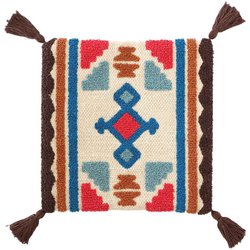 チェアパッド 33×33cm ボーホータッチ エスニック ハンドメイド メキシカン 14222883287