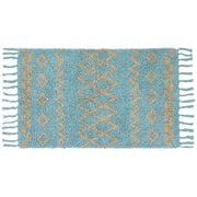 玄関マット 50×75cm 室内 ブルーグレー 12023875271