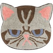 玄関マット 40×50cm 室内 ねこ フェイス エキゾチックショートヘア 14223873224