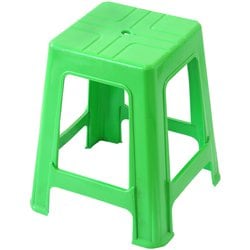 スツール 座面高45.5cm スタッキング可能 プラスチック グリーン 10723860230