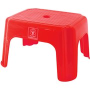 スツール 座面高18.5cm スタッキング可能 プラスチック レッド 10723860234