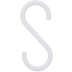 フック S字フック 大 4個入り 耐荷重4kg ホワイト H00502