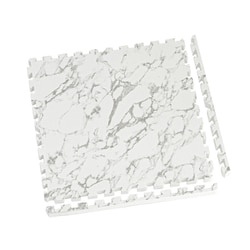 ジョイントマット 大判 抗菌加工 約60×60cm 厚さ約20mm 大理石柄 4枚入り ふち付き