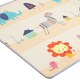 プレイマット 折りたたみ式 リバーシブル エンボス加工 フチ付き 約150×200cm 厚さ約10mm