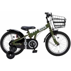 幼児用自転車 16インチ 補助輪付き オリーブ Jeep 25JE-16G OLIVE