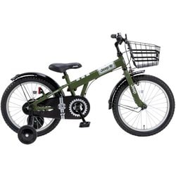 幼児用自転車 18インチ 補助輪付き オリーブ Jeep 25JE-18G OLIVE