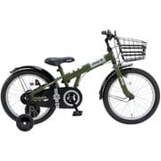 幼児用自転車 18インチ 補助輪付き オリーブ Jeep 25JE-18G OLIVE
