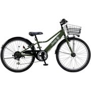 ジュニア用自転車 24インチ オリーブ Jeep 25JE-24S OLIVE