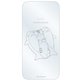 mofusand iPhone 16用 ガラスプロテクター サメにゃん MOFU-69A