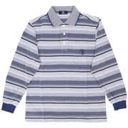 35462 SANTA BARBARA 鹿の子ポロシャツ LLサイズ 62NAVY杢 sbpoloshirt