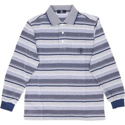 35462 SANTA BARBARA 鹿の子ポロシャツ Lサイズ 62NAVY杢 sbpoloshirt
