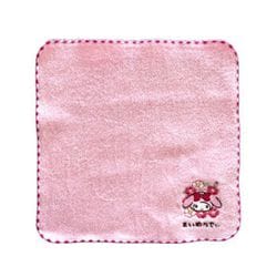 27523 サンリオキャラクターズ 椿・刺繍タオル マイメロディ